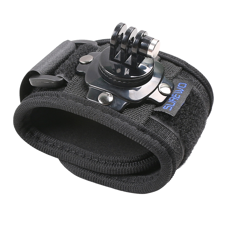 Gopro Action Camera Hero 12 Black - Surewo-リストストラップマウント、ブラック、gopro hero 13、12、11、10、9、dji osmo action 5、4、3、akasoと互換性があります