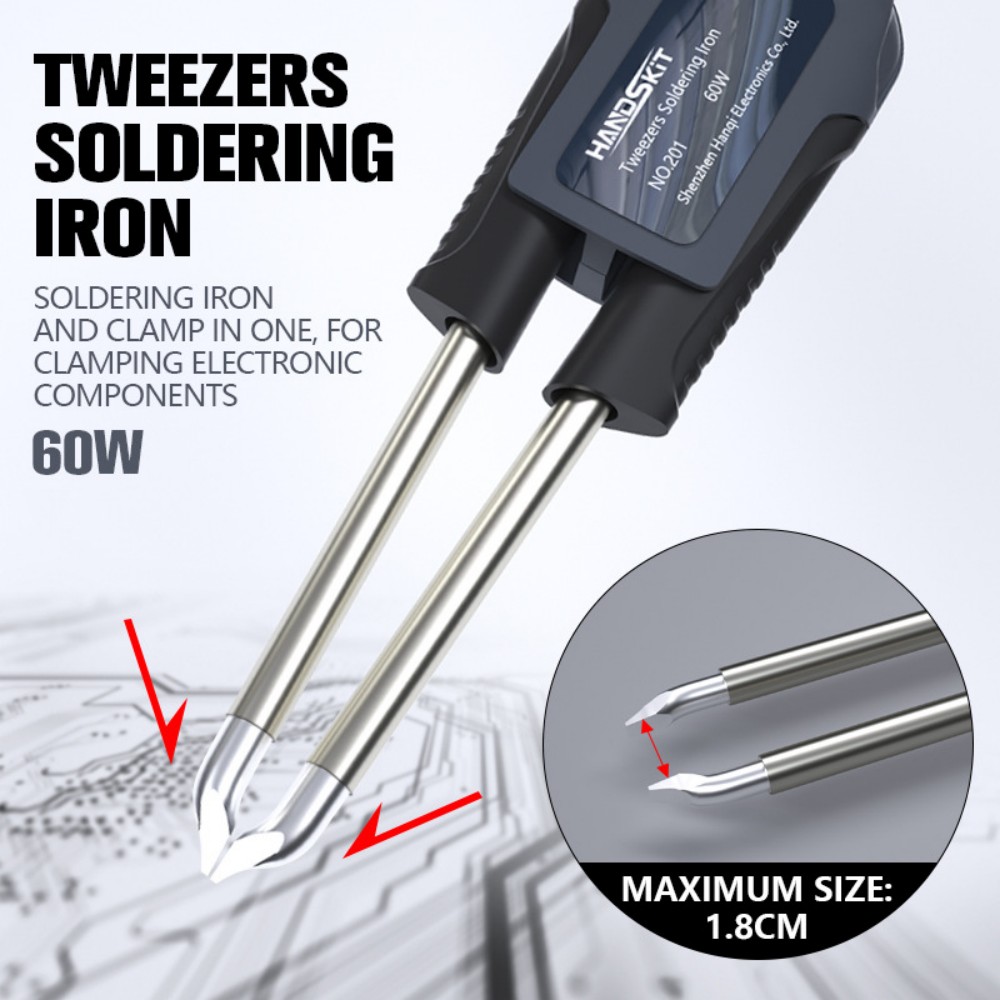 Electronics Repair Tools - T12 はんだ付けピンセットハンドル – デュアルチャンネル温度制御 SMD 溶接ハンドル