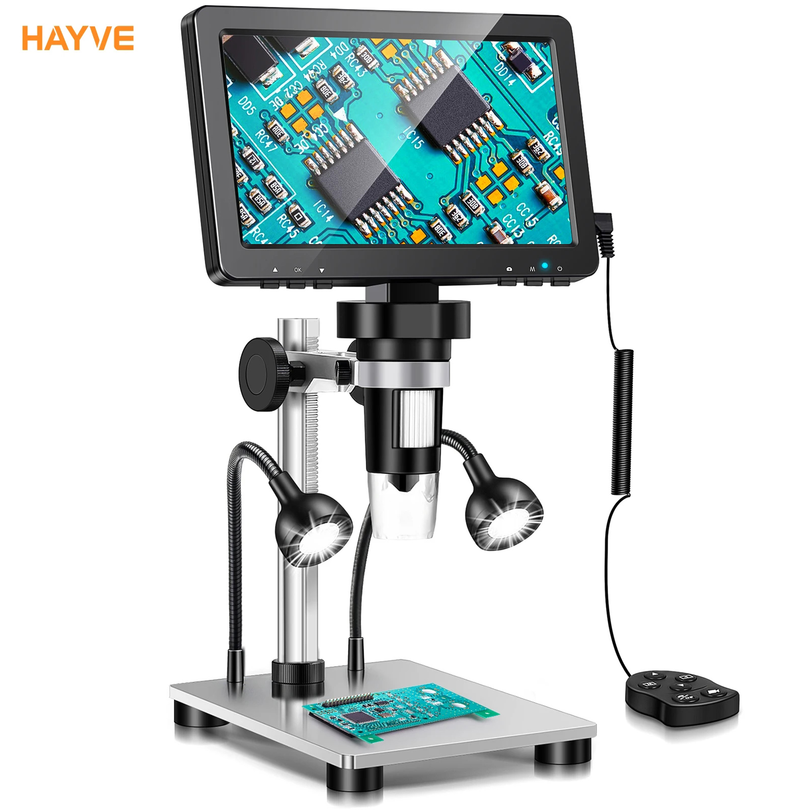 Electronics Repair Videos - Hayve 7 インチデジタル顕微鏡 1200X ズーム 12MP
