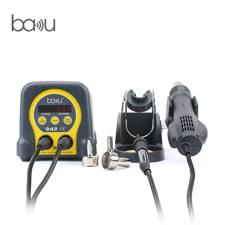 Electronics Repair In Usa - ホットセール BAKU Ba-942 ミニ熱風SMDはんだ付けステーション 携帯電話修理用溶接機器 電子はんだ付けステーション