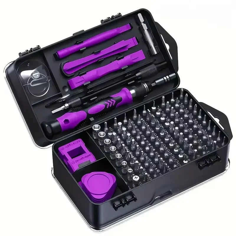 Electronics Repair Tools - 115 in 1 多機能ドライバーセット、コンピューター、携帯電話、家庭用電子機器修理ツール、絶縁ドライバーキット