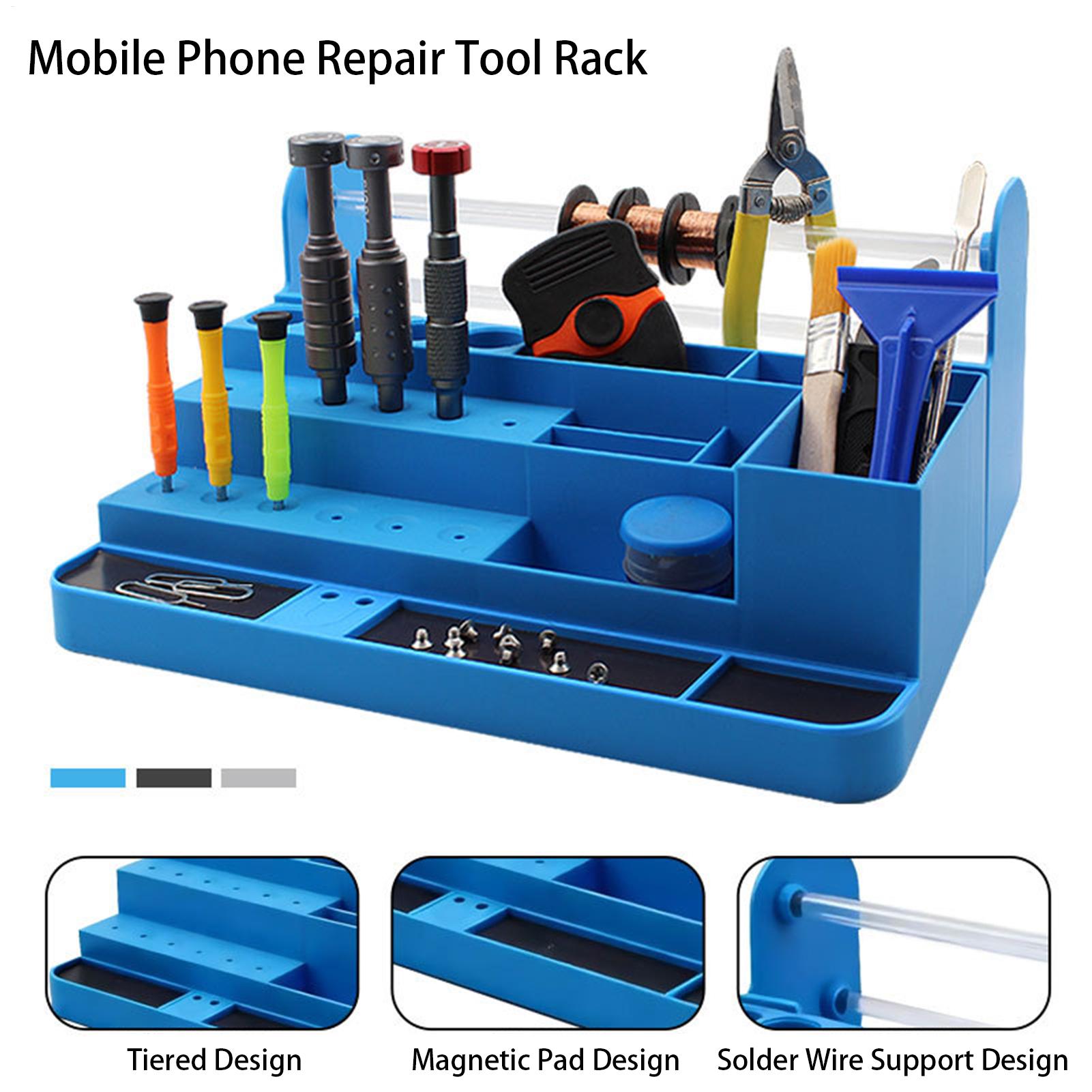 頑丈なデスクトップ収納電子機器修理工具収納ホルダー省スペース - Electronics Repair Shops のレビューと価格