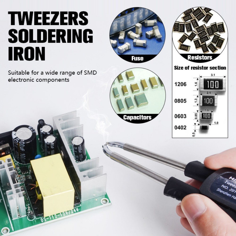 T12 はんだ付けピンセットハンドル – デュアルチャンネル - Electronics Repair Tools のレビューと価格
