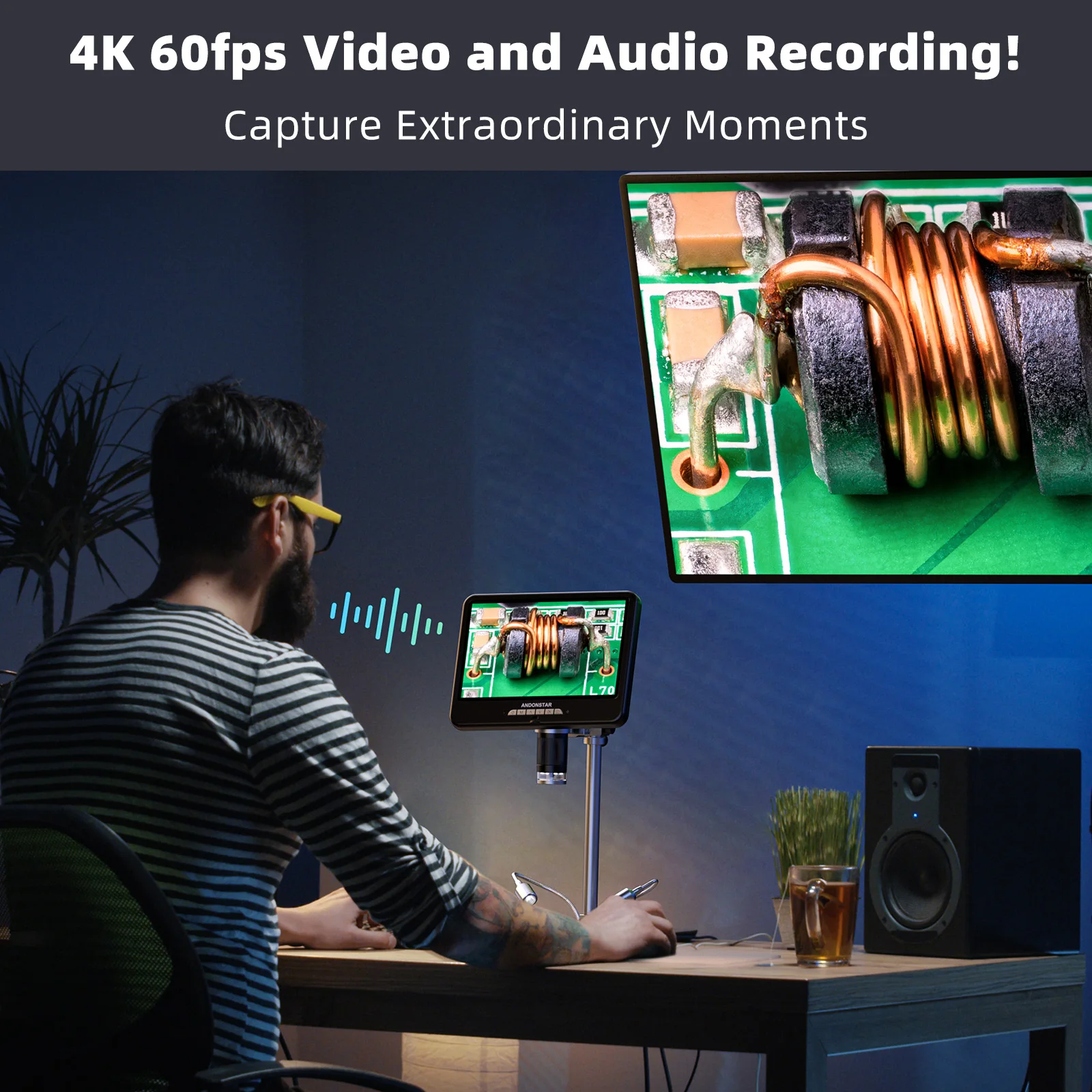 Andonstar AD210S-Pro 4K 60FPS  - Electronics Repair In Usa のレビューと価格