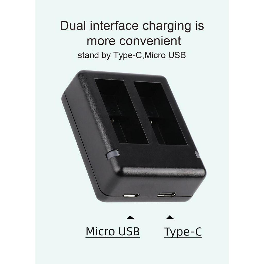 Gopro-デュアルバッテリー充電器12,完全なデコード,A - Gopro Action Camera Hero 12 Black のレビューと価格