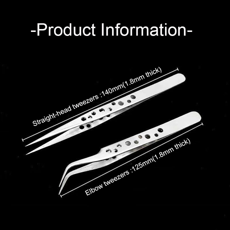工業用ピンセットエレクトロニクス帯電防止精密ステンレス湾曲ス - Electronics Repair Business のレビューと価格