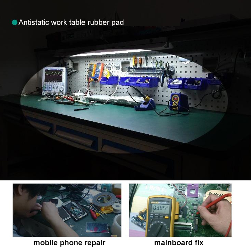 3mmテーブルワークマット 帯電防止ESD PVCゴムパッド - Electronics Repair Tools のレビューと価格