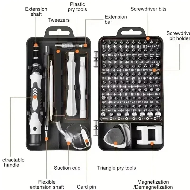 115 in 1 多機能ドライバーセット、コンピューター、携 - Electronics Repair Tools のレビューと価格