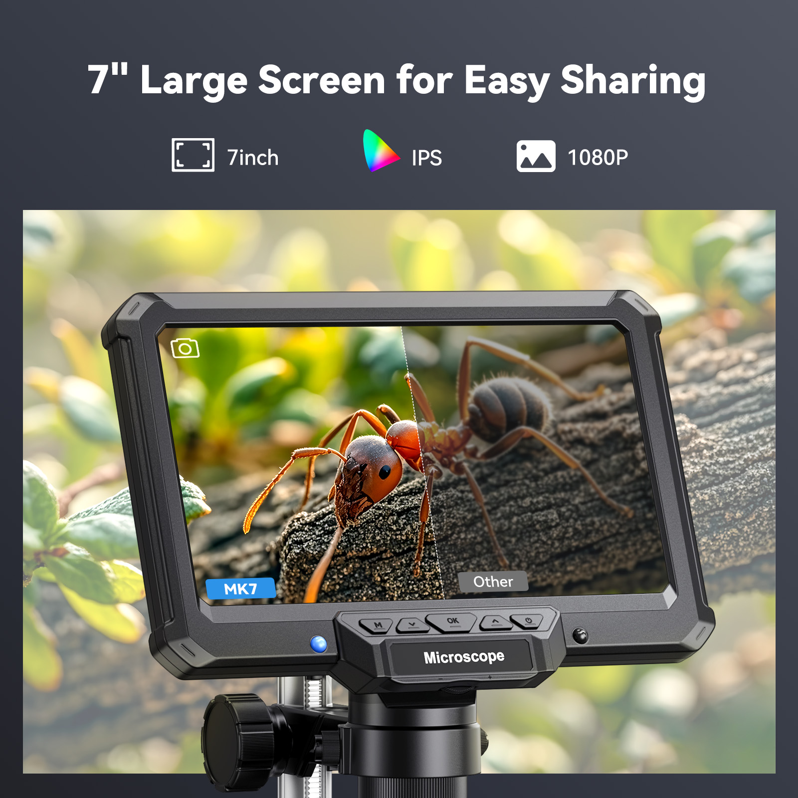 Hayve 7 インチデジタル顕微鏡ライト付き電子修理顕微鏡 - Electronics Repair Videos のレビューと価格